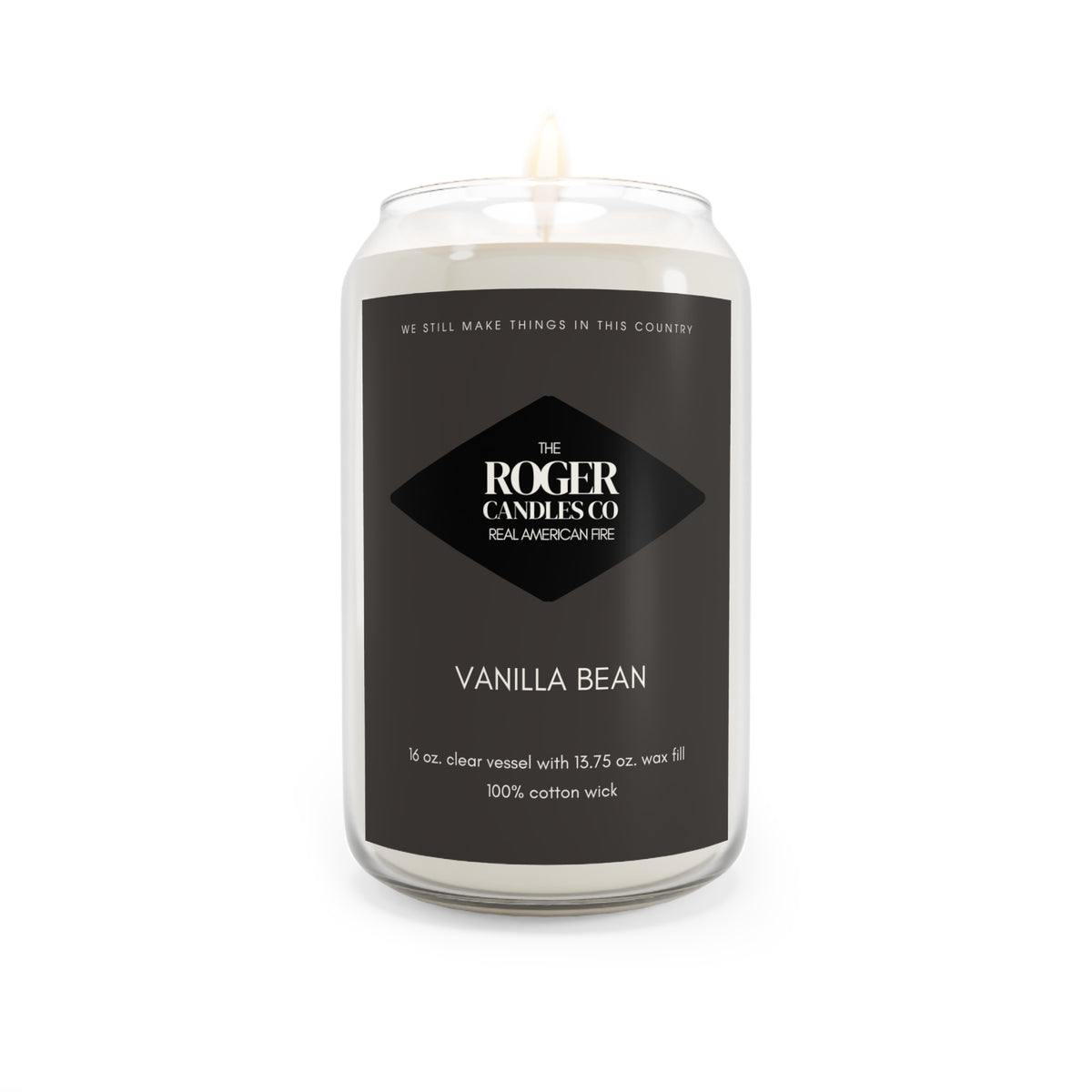 Vanilla Bean Soy Candle — 13.75 oz Scented Jar