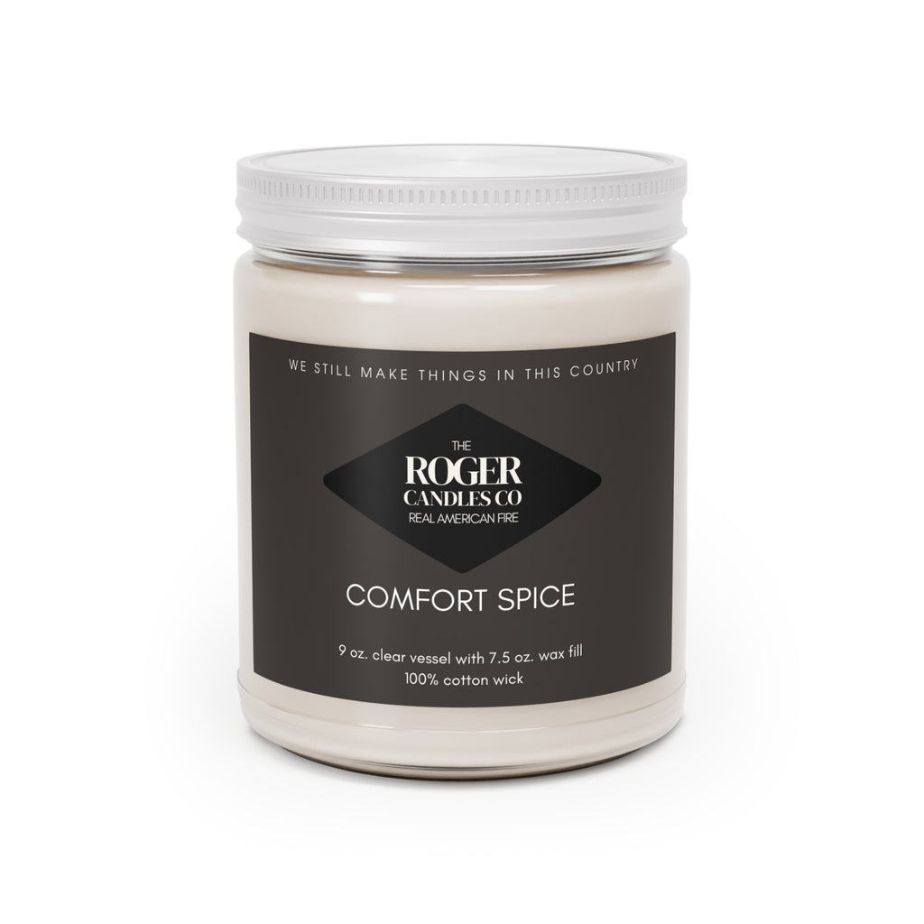 Comfort Spice Soy Candle — 9oz Scented Jar with White Lid